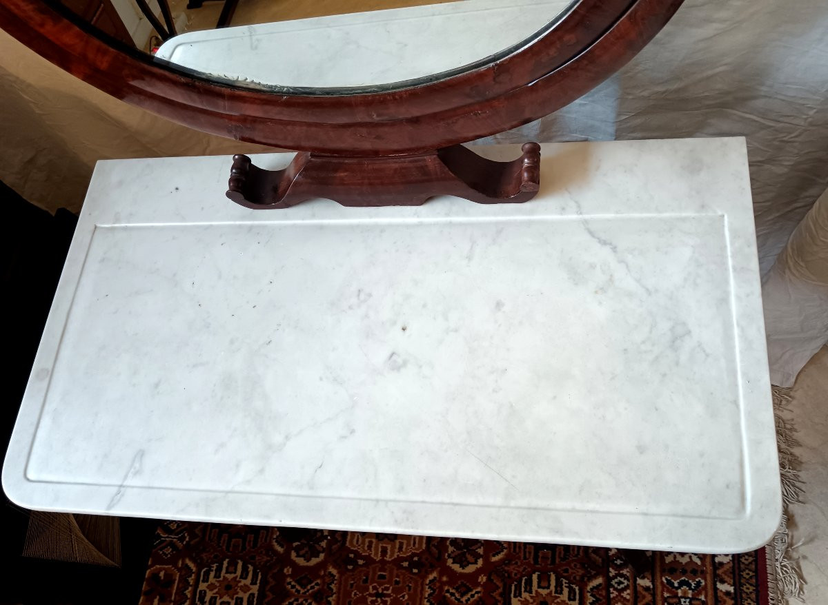 Restoration Period Mahogany Dressing Table-photo-7