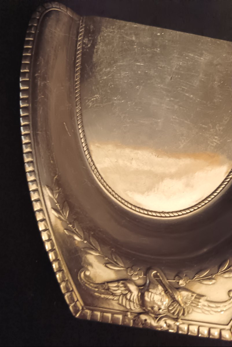 Silver-plated Crumb Tray From The Gallia Collection By Christofle-photo-3