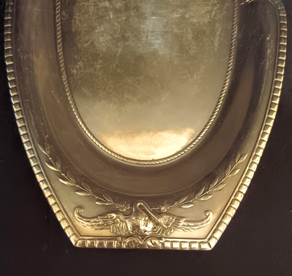 Silver-plated Crumb Tray From The Gallia Collection By Christofle-photo-4