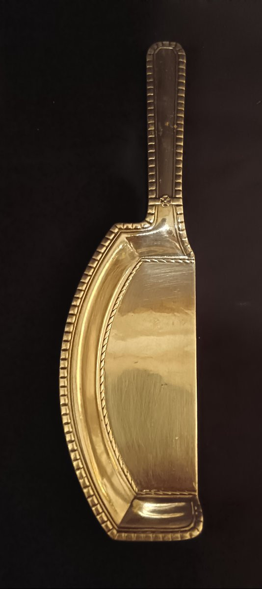 Silver-plated Crumb Tray From The Gallia Collection By Christofle-photo-2