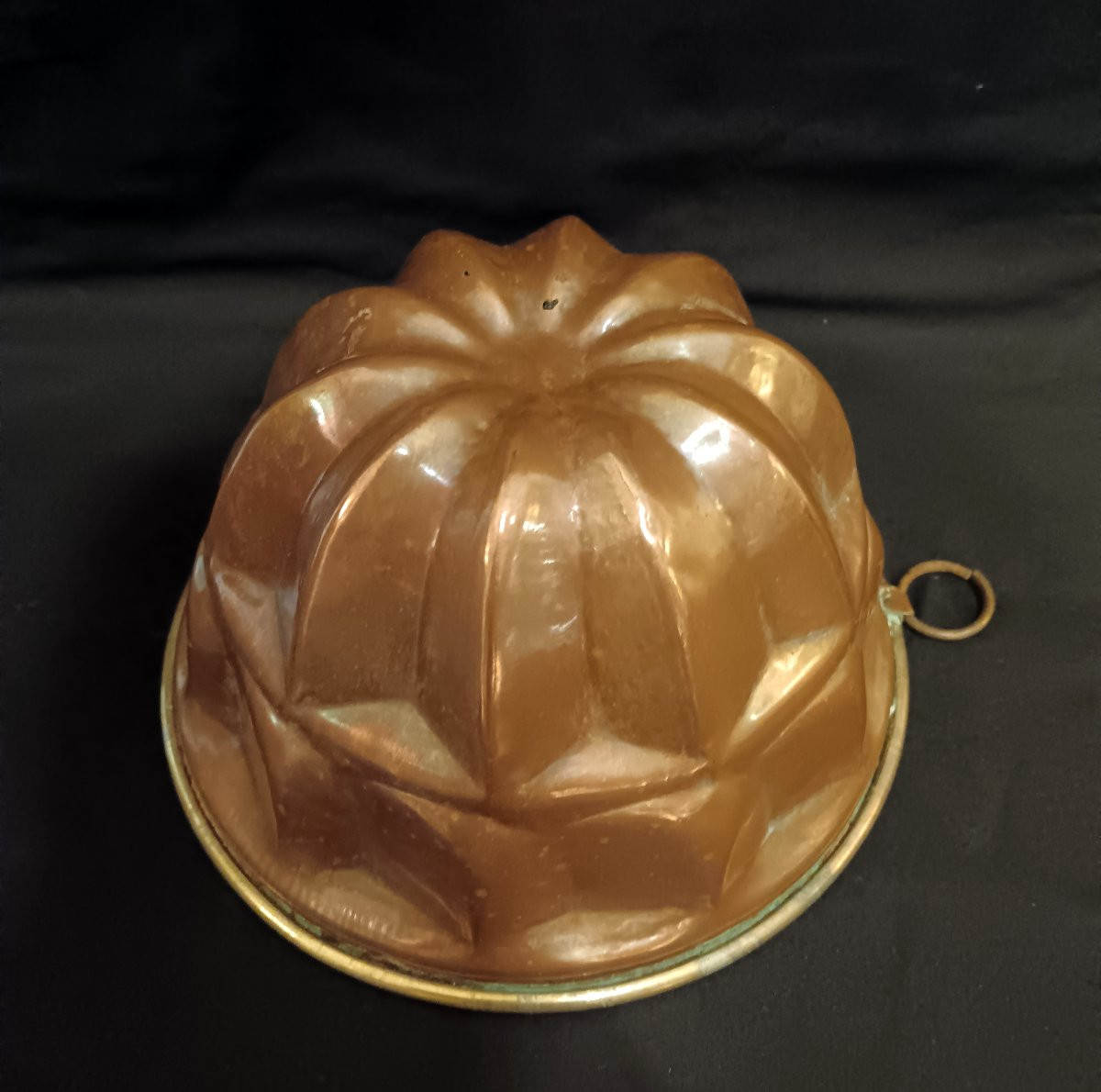 Set Of Three Copper Cake Molds, Early 20th Century-photo-4