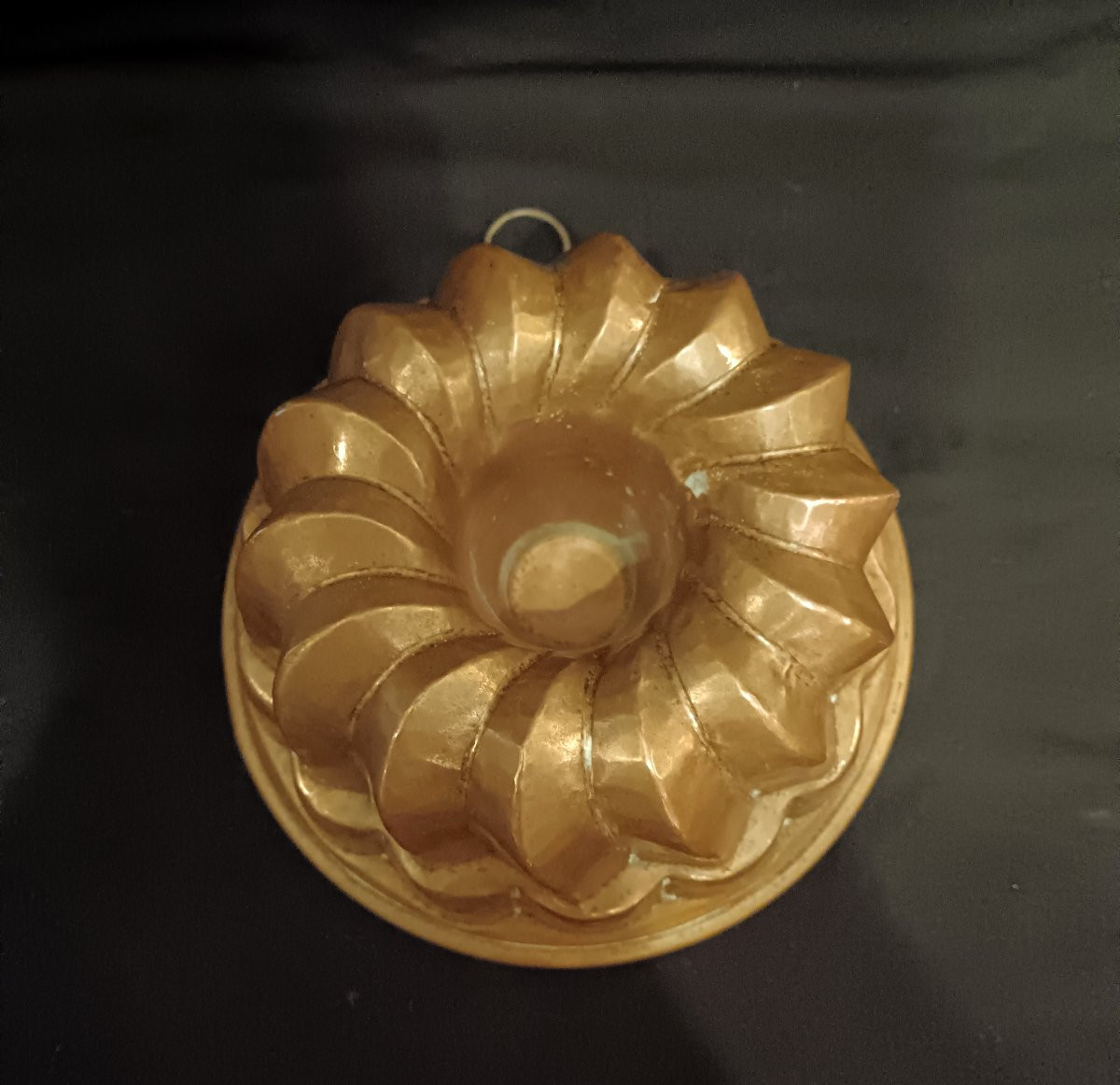 Set Of Three Copper Cake Molds, Early 20th Century-photo-2