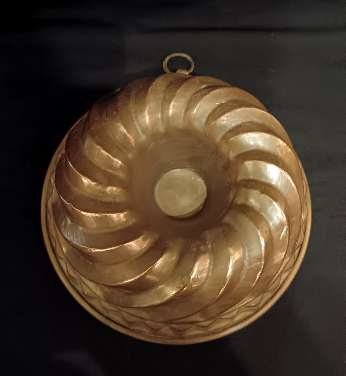 Set Of Three Copper Cake Molds, Early 20th Century-photo-3