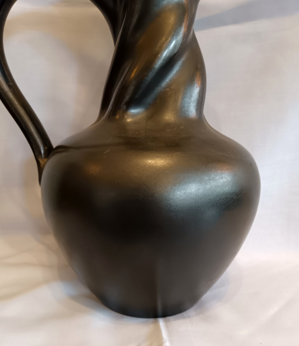 Ceramic Pitcher By Elchinger 1950-photo-4