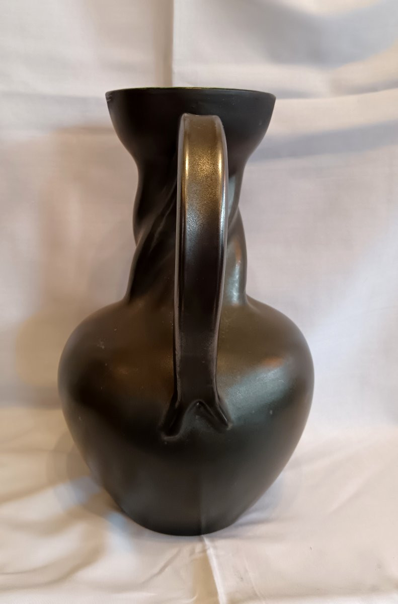 Ceramic Pitcher By Elchinger 1950-photo-1
