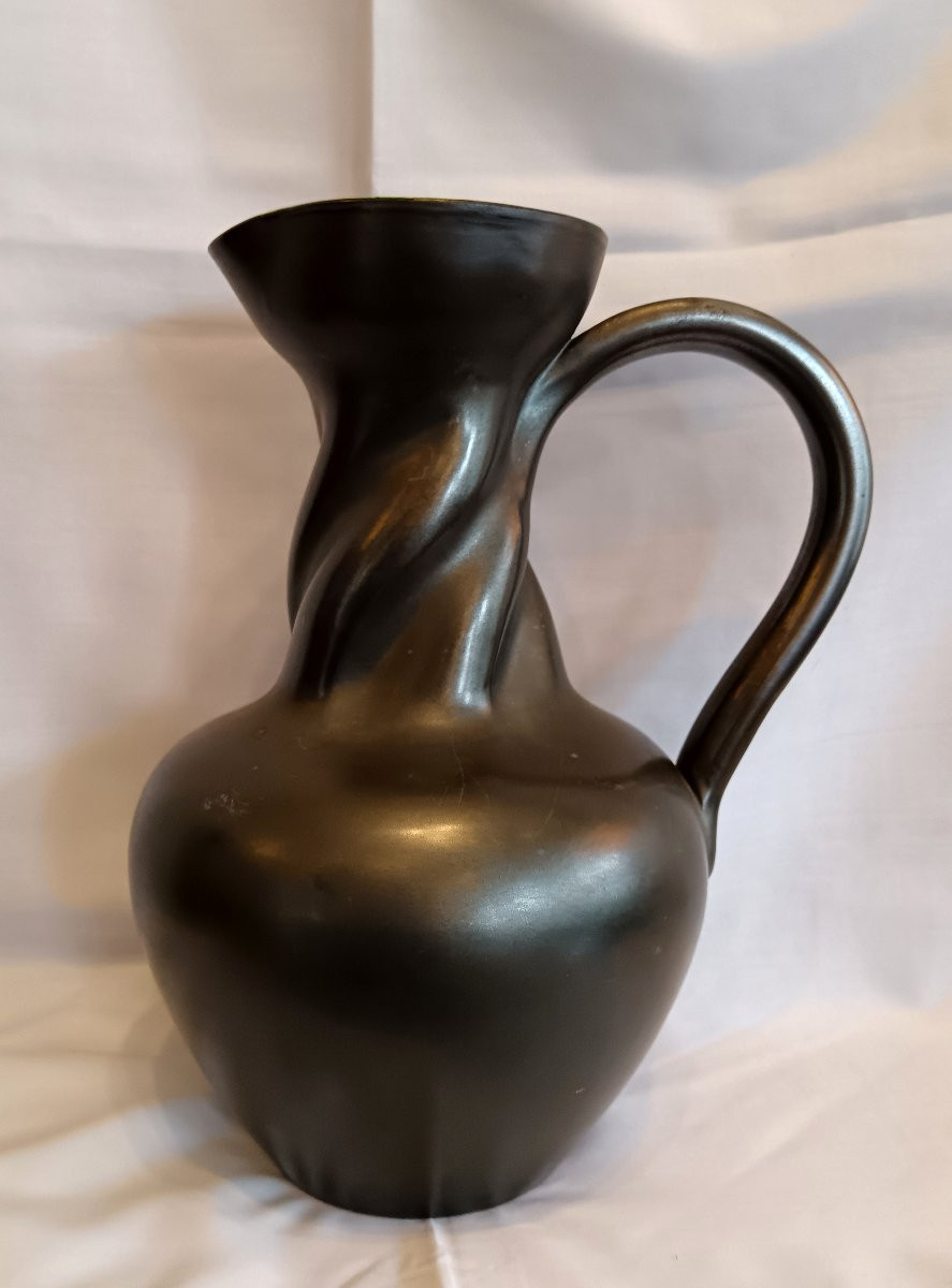 Ceramic Pitcher By Elchinger 1950-photo-2