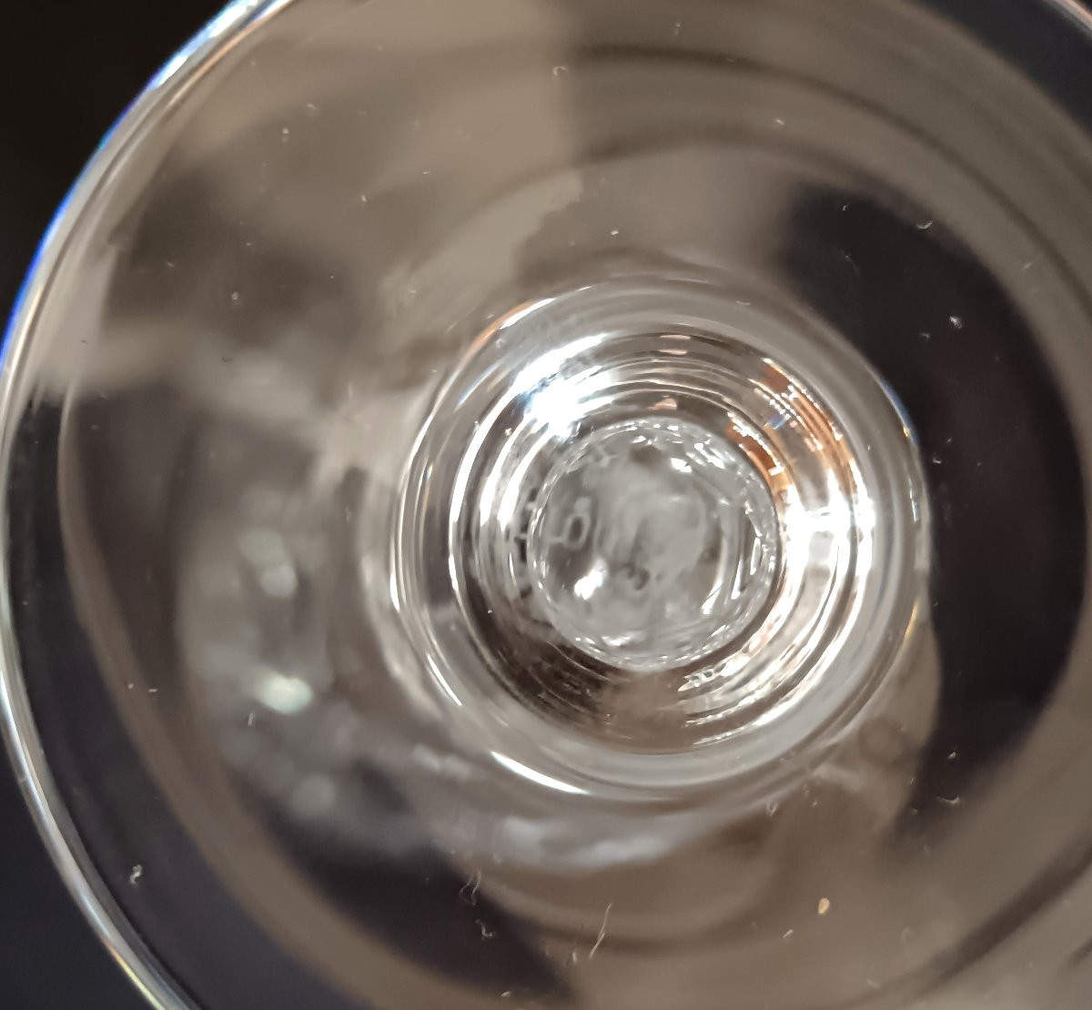 Set Of 10 Saint Louis Crystal Port Glasses, Chantilly Model -photo-2