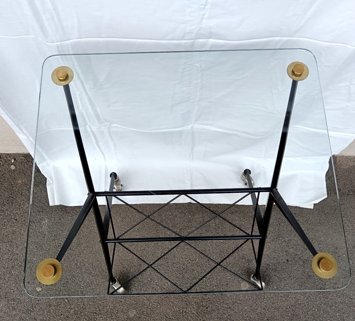 Table d'appoint par Angelo Ostuni années 1960-photo-4