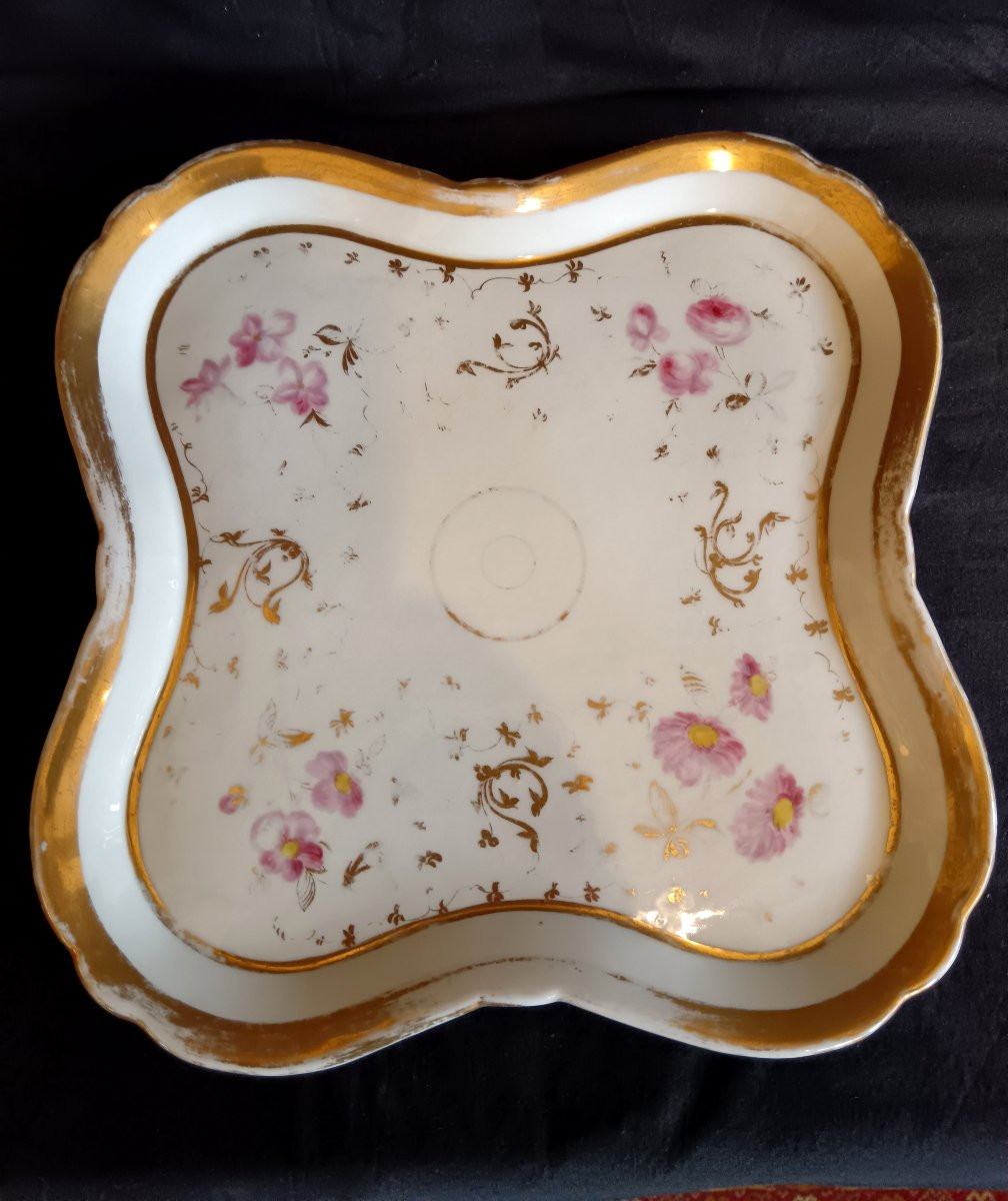 Service tête à tête en porcelaine de Paris 19e siècle-photo-3