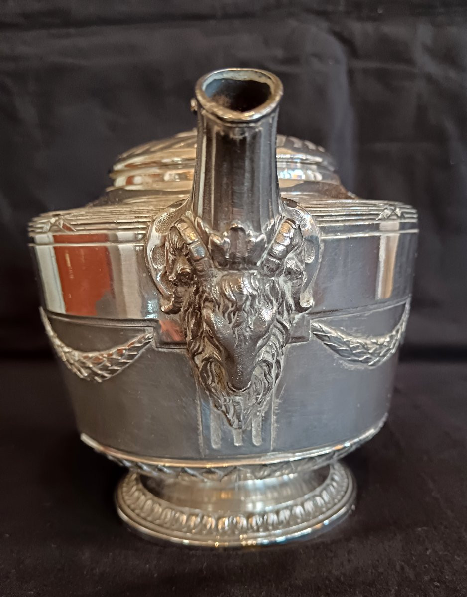 Cafetière et théière en métal argenté Christofle collection Gallia-photo-3