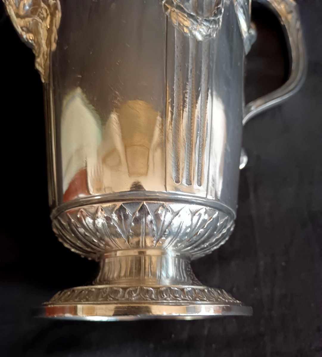 Cafetière et théière en métal argenté Christofle collection Gallia-photo-3