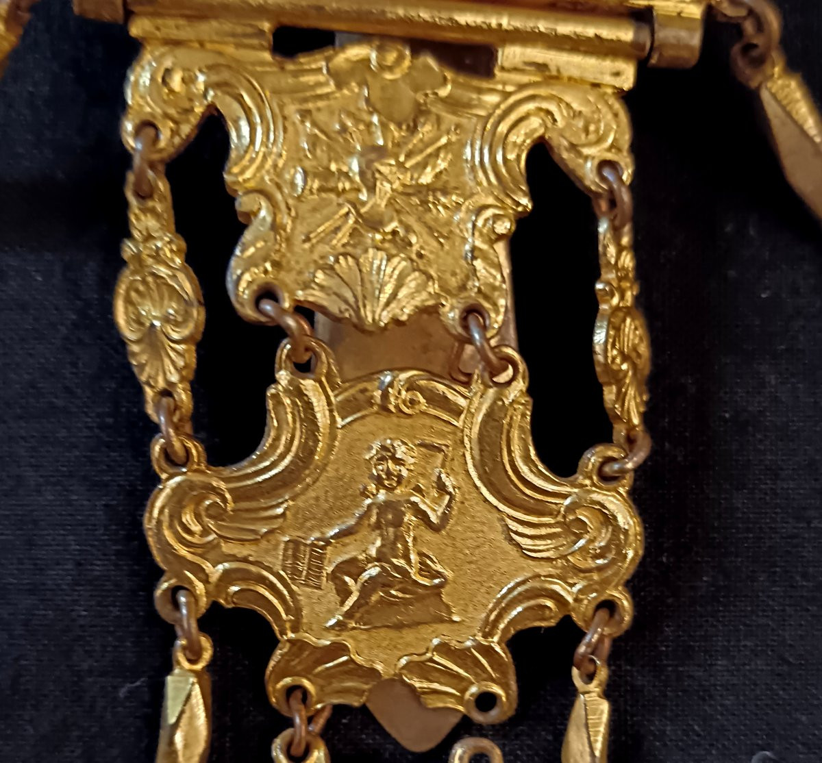 Châtelaine en pomponne début 19e-photo-3