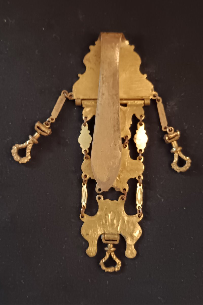 Châtelaine en pomponne début 19e-photo-6