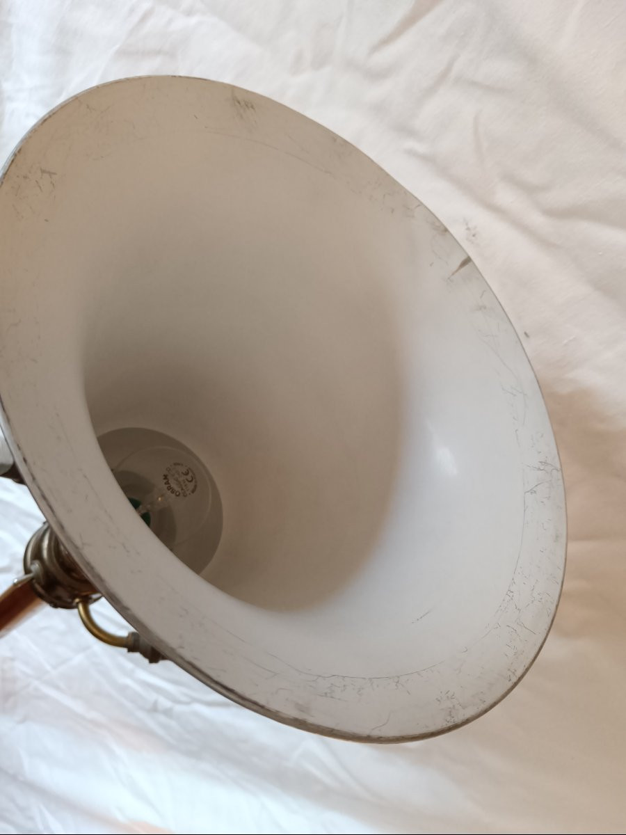 1950s Bronze And Brass Floor Lamp-photo-5