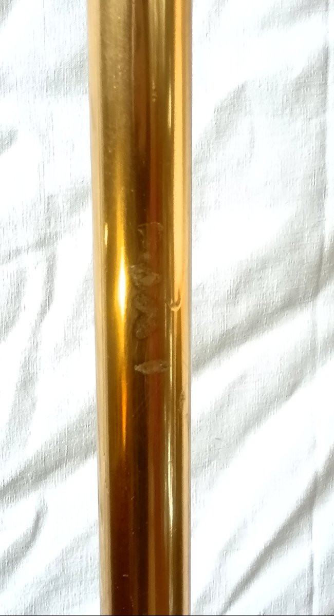 1950s Bronze And Brass Floor Lamp-photo-7