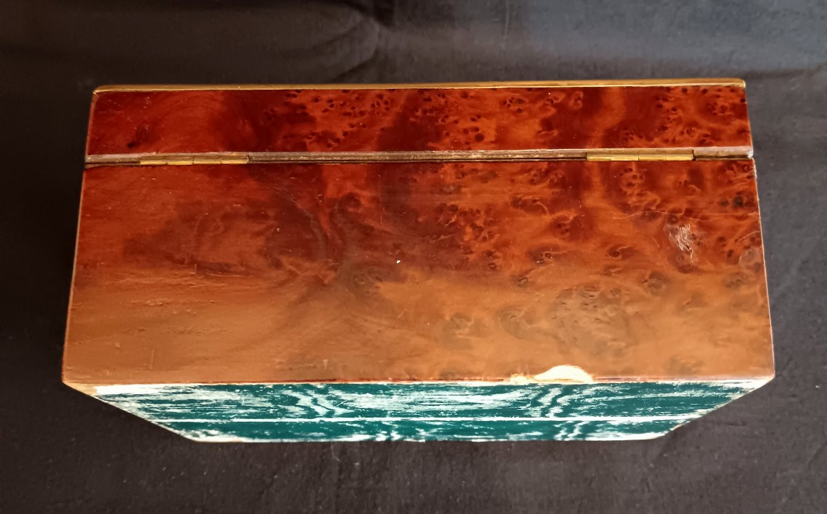 Boite en marqueterie d'époque Napoléon III-photo-1