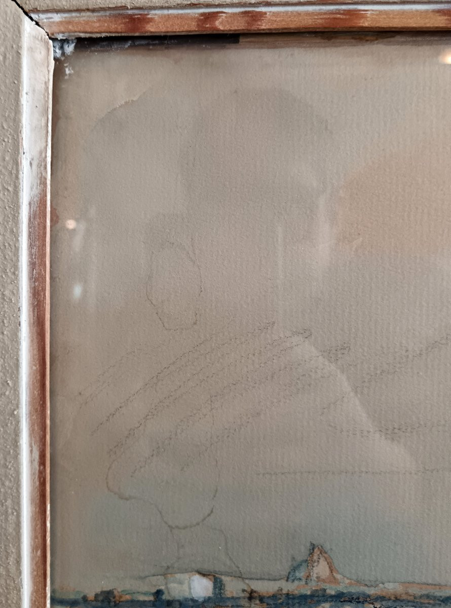 Aquarelle par Fernand TRUFFAUT Trouville -photo-3