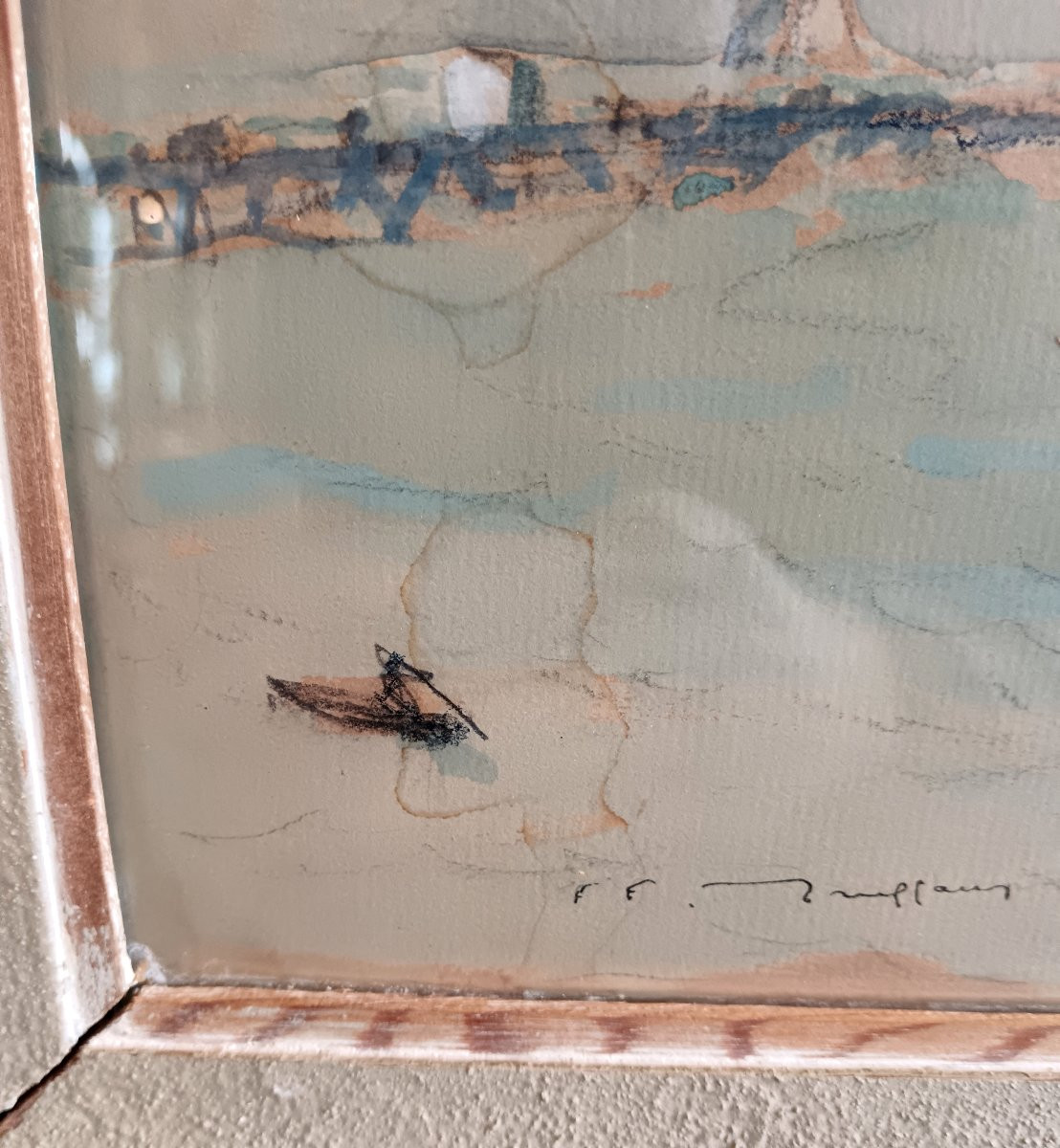 Aquarelle par Fernand TRUFFAUT Trouville -photo-6