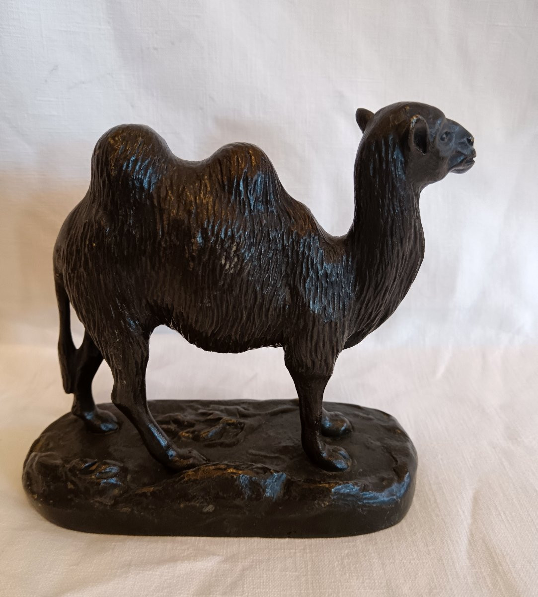 Bronze Camel, Late 19th Century-photo-4