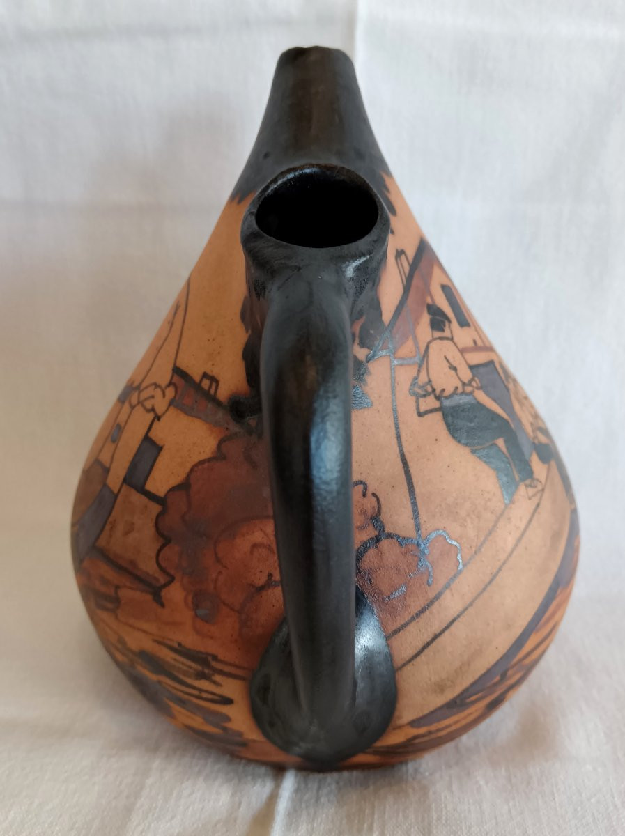 Ciboure Stoneware Pitcher étienne Vilotte Period-photo-2