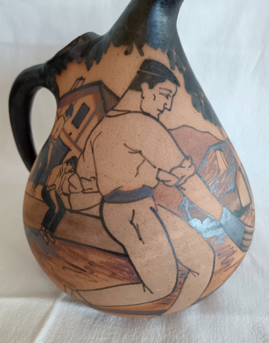 Ciboure Stoneware Pitcher étienne Vilotte Period-photo-1