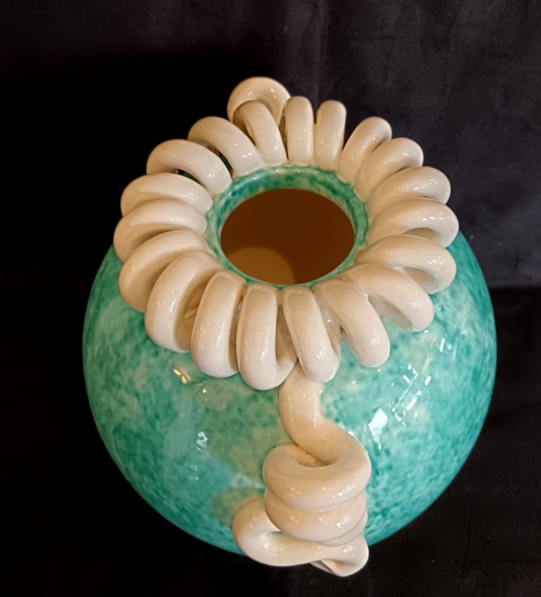 Sainte Radegonde Ceramic Ball Vase-photo-1