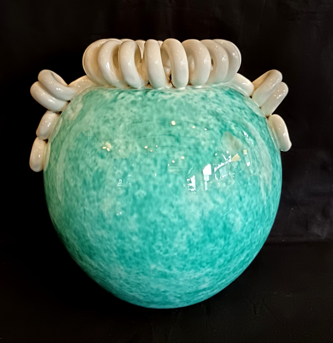 Sainte Radegonde Ceramic Ball Vase