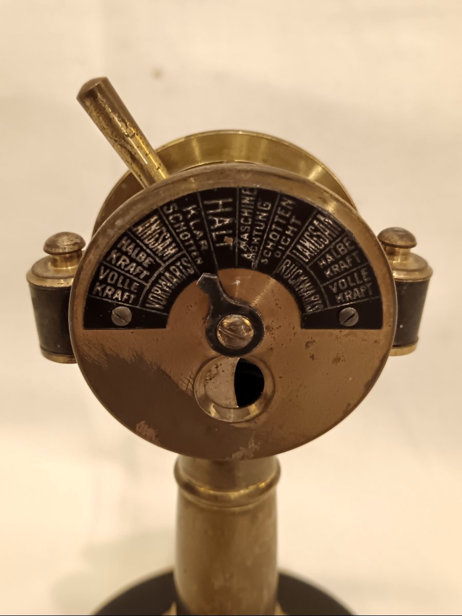 Desk Cigar Cutter Shaped Like A Marine Telegraph, Germany-photo-3