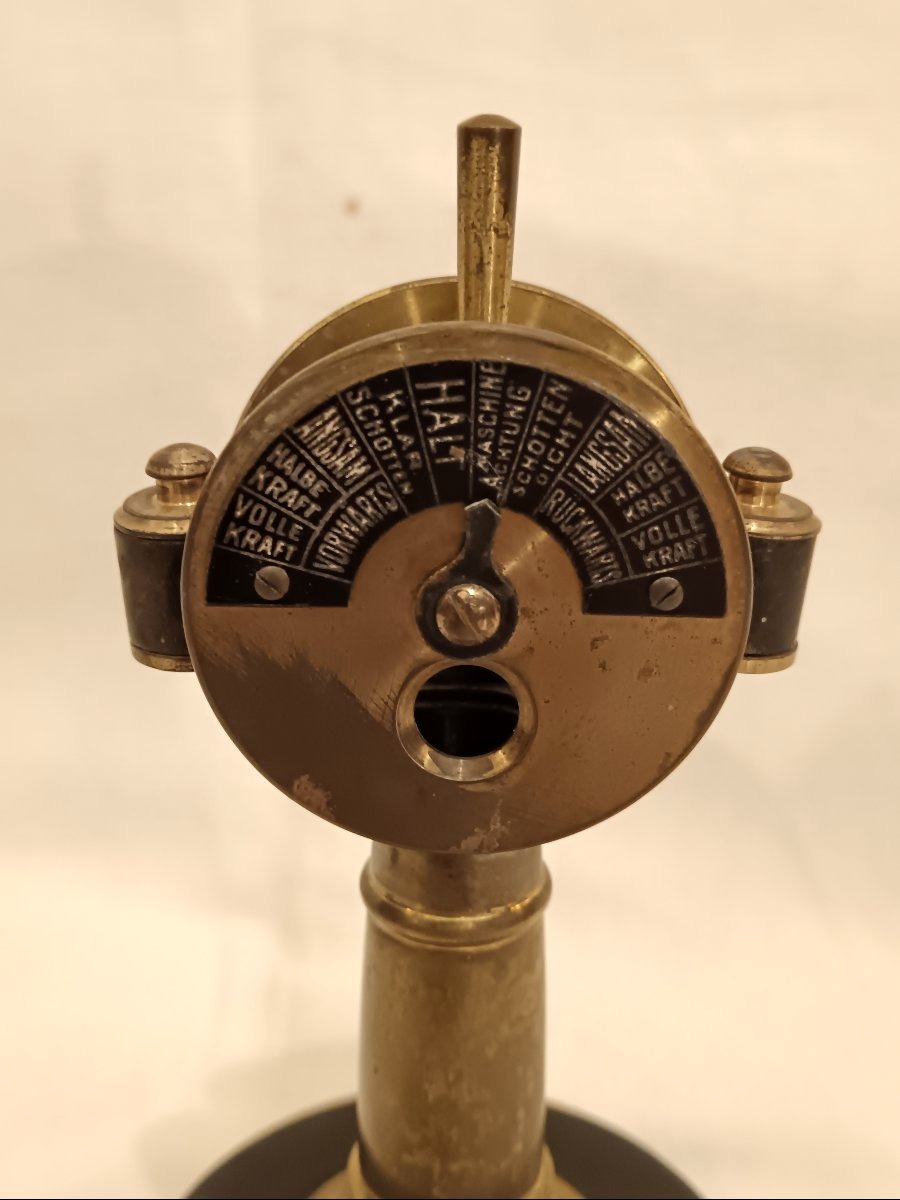 Desk Cigar Cutter Shaped Like A Marine Telegraph, Germany-photo-4