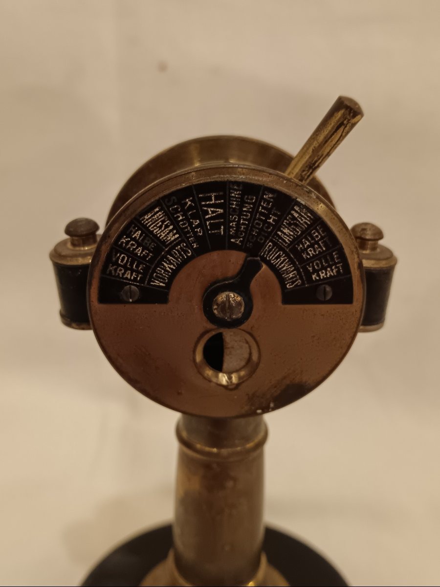 Desk Cigar Cutter Shaped Like A Marine Telegraph, Germany-photo-2