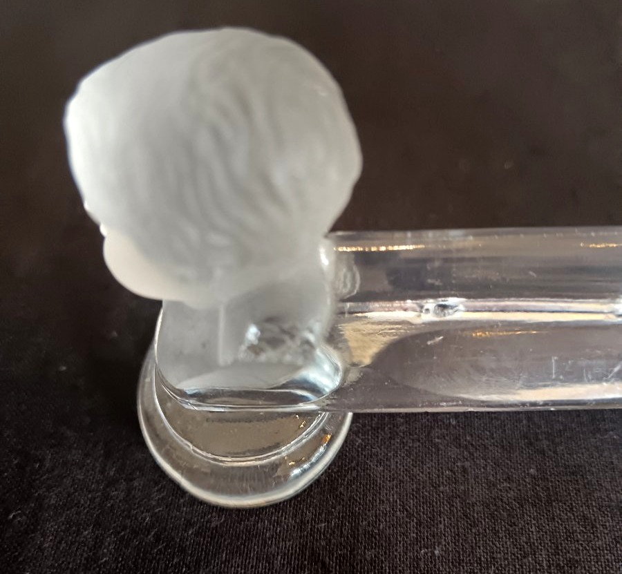 Suite de 10 porte couteaux en cristal de Baccarat modèle "Houdon"-photo-3