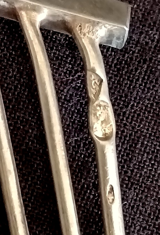 18th-century Solid Silver Tiara Comb -photo-4