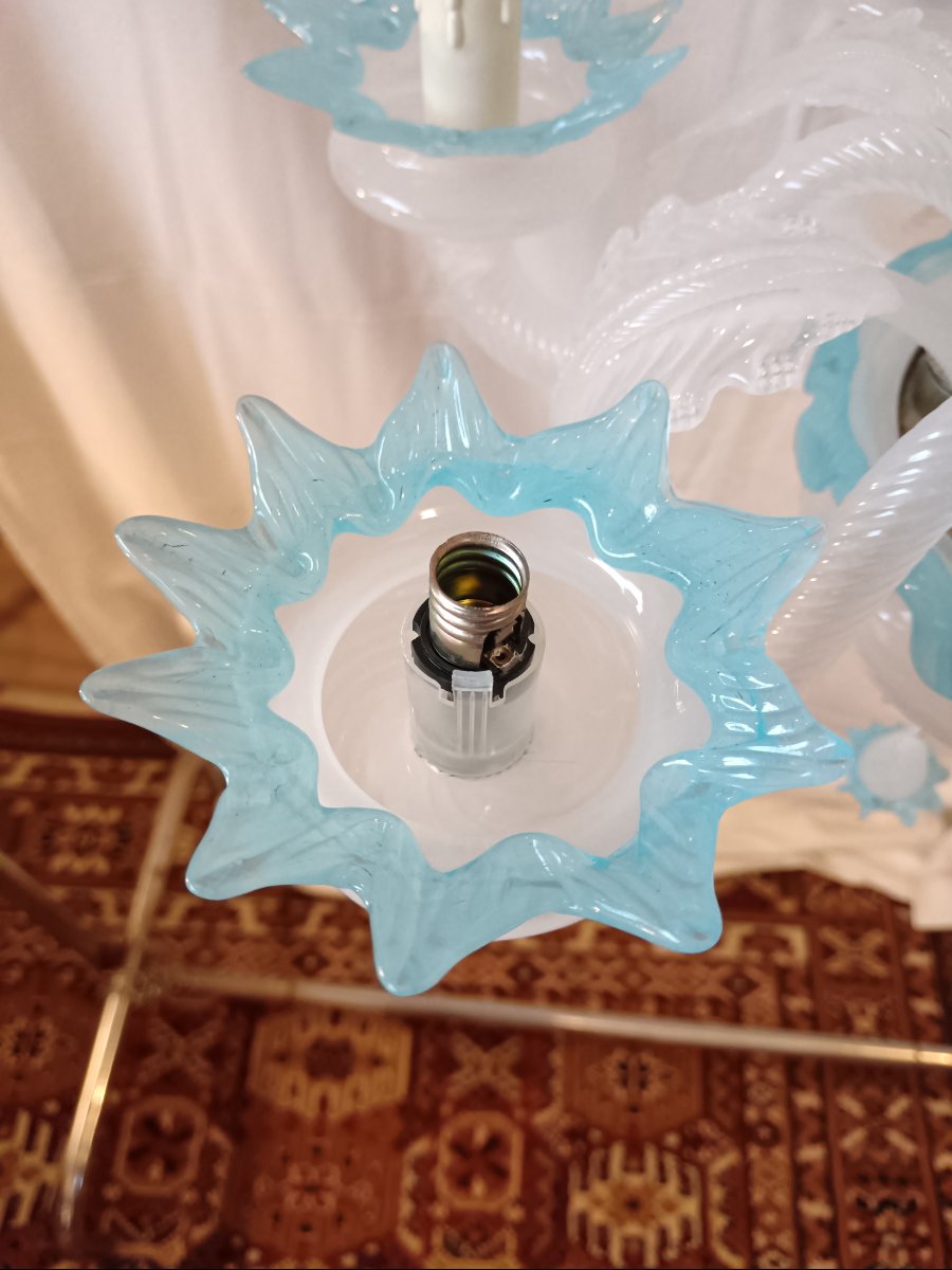 Six-light Murano Glass Chandelier-photo-6