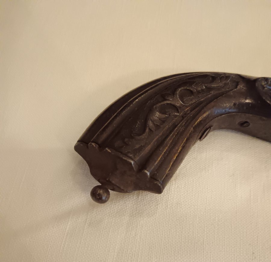 19th Century Flat-hammer Boxlock Pistol-photo-8