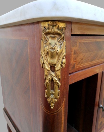 Louis XVI Style In-between Furniture In Marquetry-photo-5