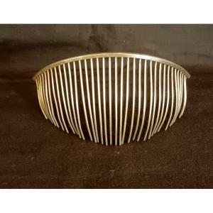 18th-century Solid Silver Tiara Comb
