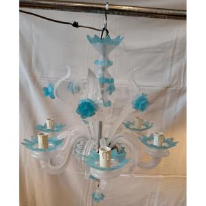 Six-light Murano Glass Chandelier
