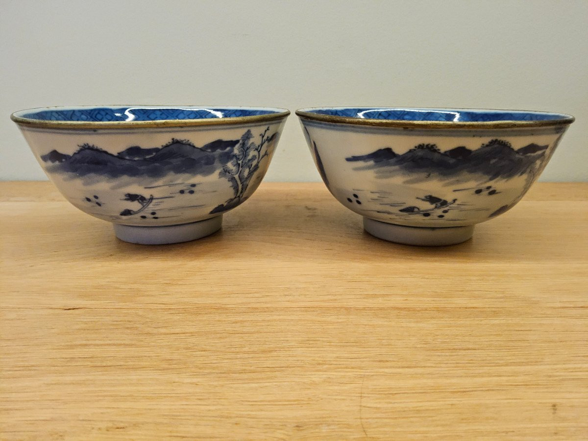 Pair Of Hue Blue Bowls -photo-1