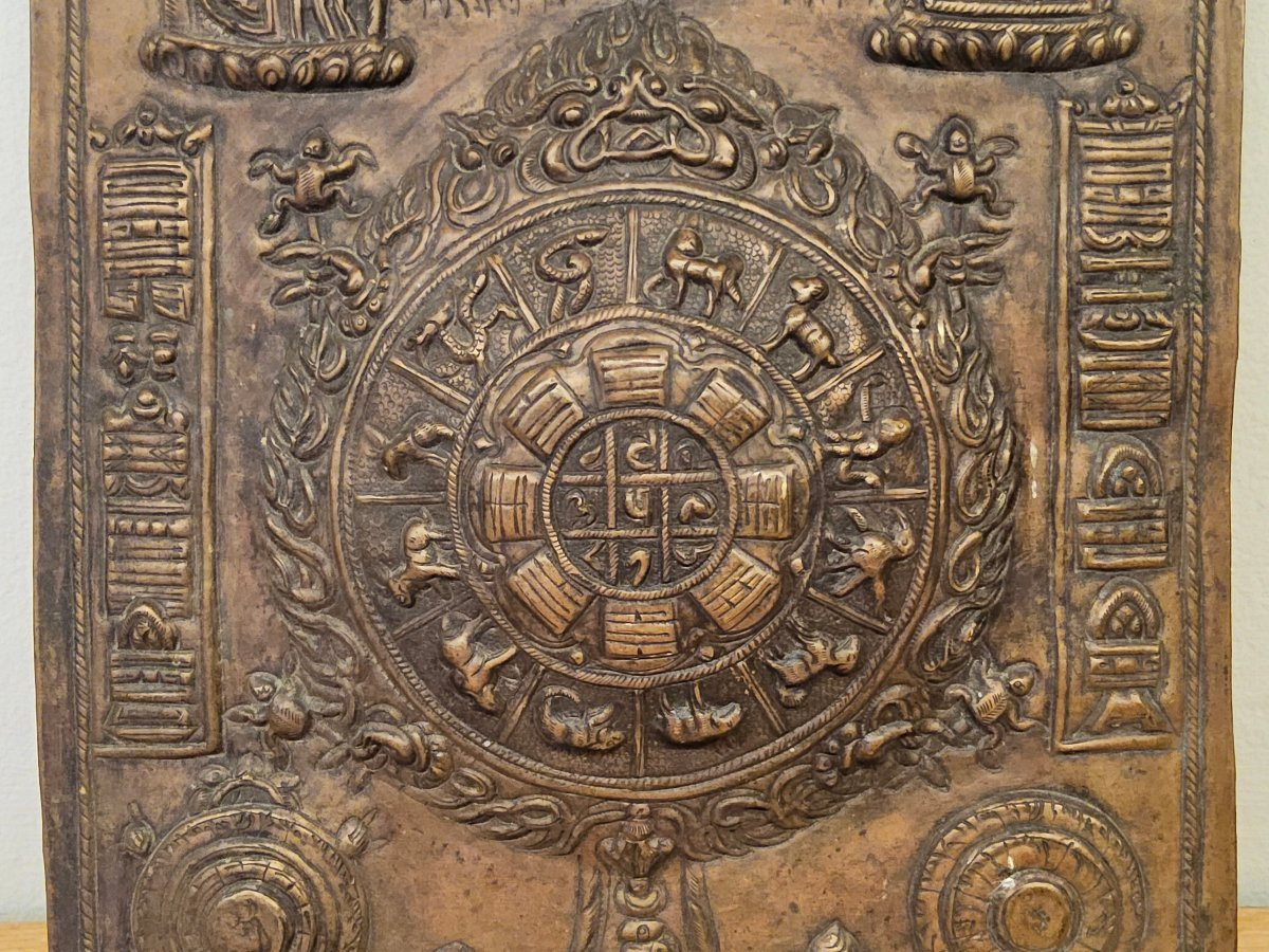 Tibetan Astrological Plaque -photo-2