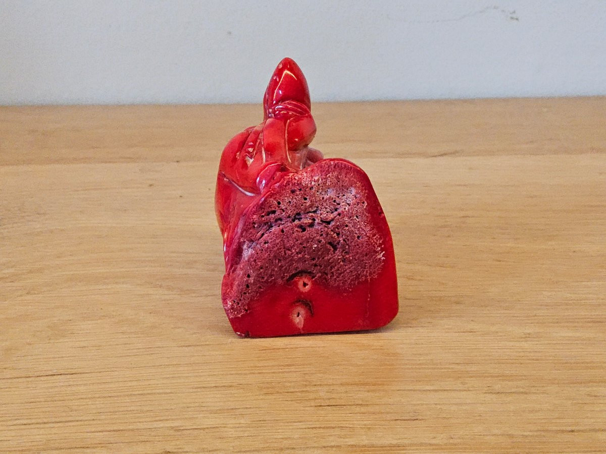 Bouddha en corail rouge -photo-2