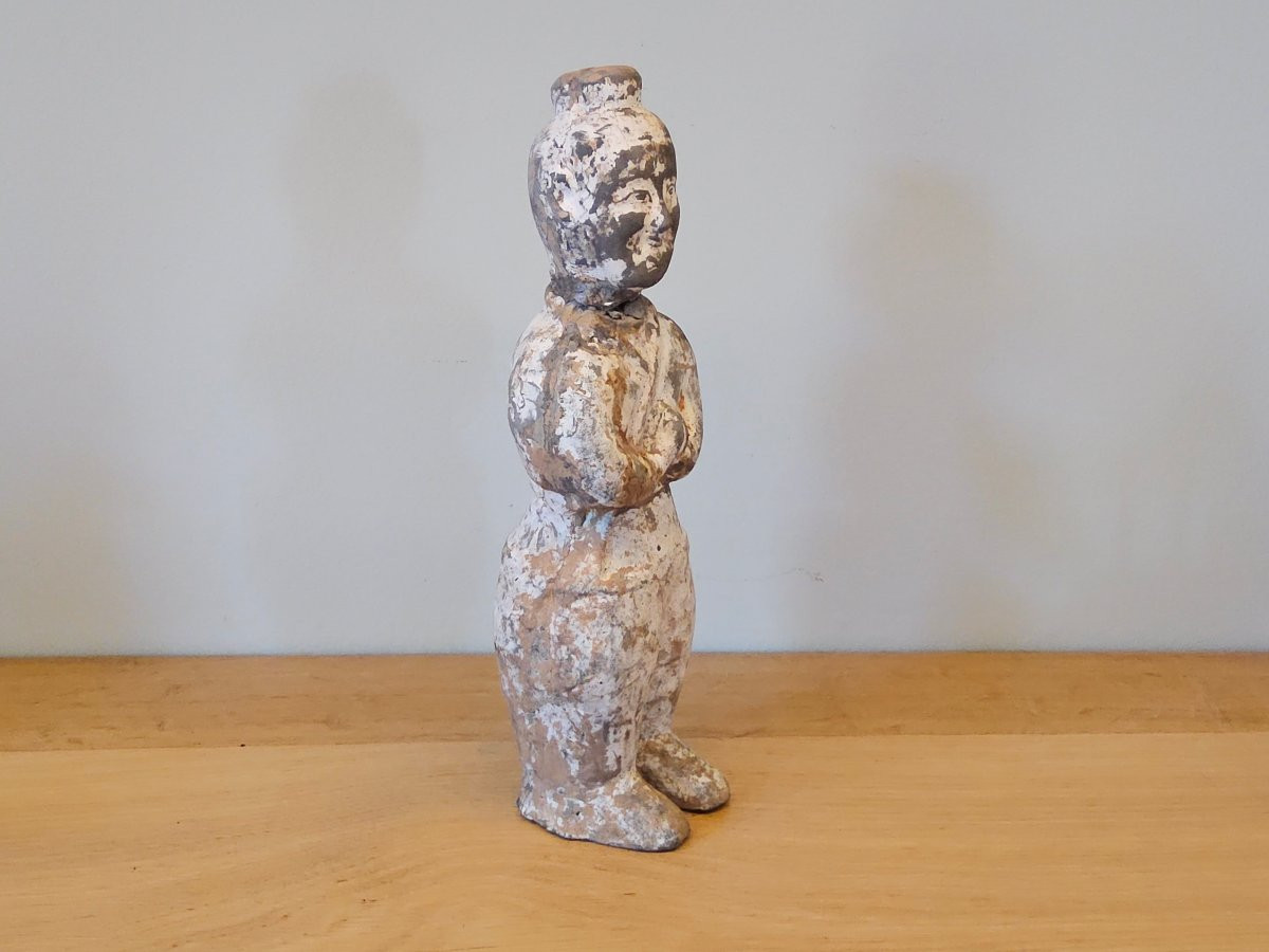 Statuette en terre cuite dynastie Han (TL)-photo-2