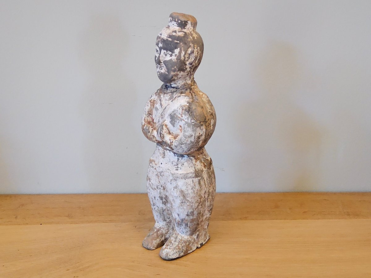 Statuette en terre cuite dynastie Han (TL)-photo-3