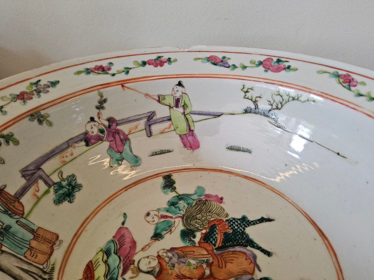 Chinese Famille Rose Porcelain Basin -photo-4