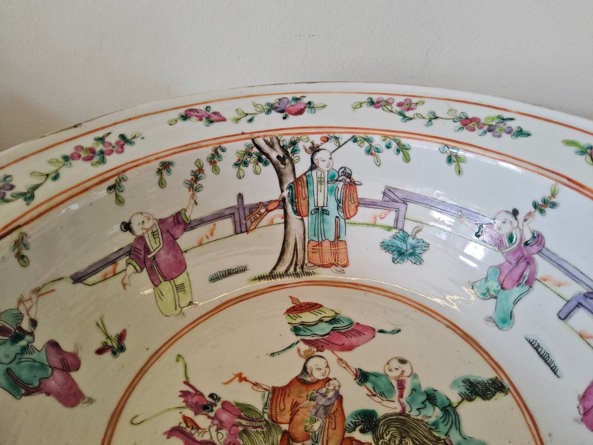 Chinese Famille Rose Porcelain Basin -photo-5