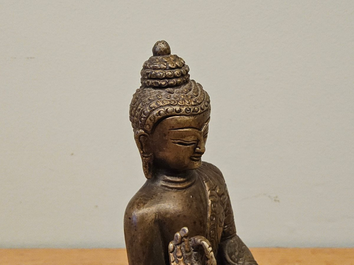 Statue  tibétaine en bronze -photo-1