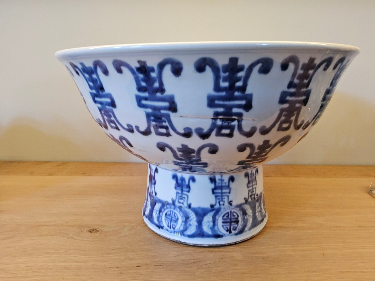 Grand bassin en porcelaine chinoise -photo-4