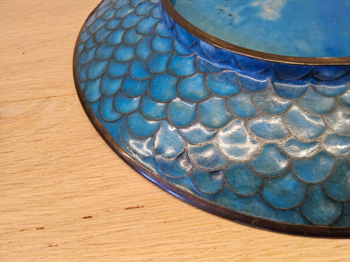 Japanese Cloisonné Plate -photo-2