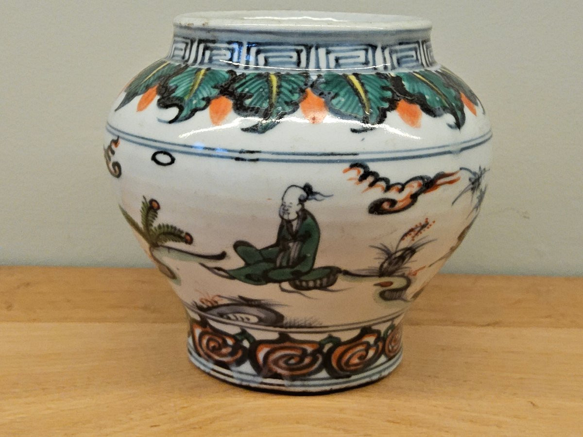 Jarre chinoise doucai-photo-2