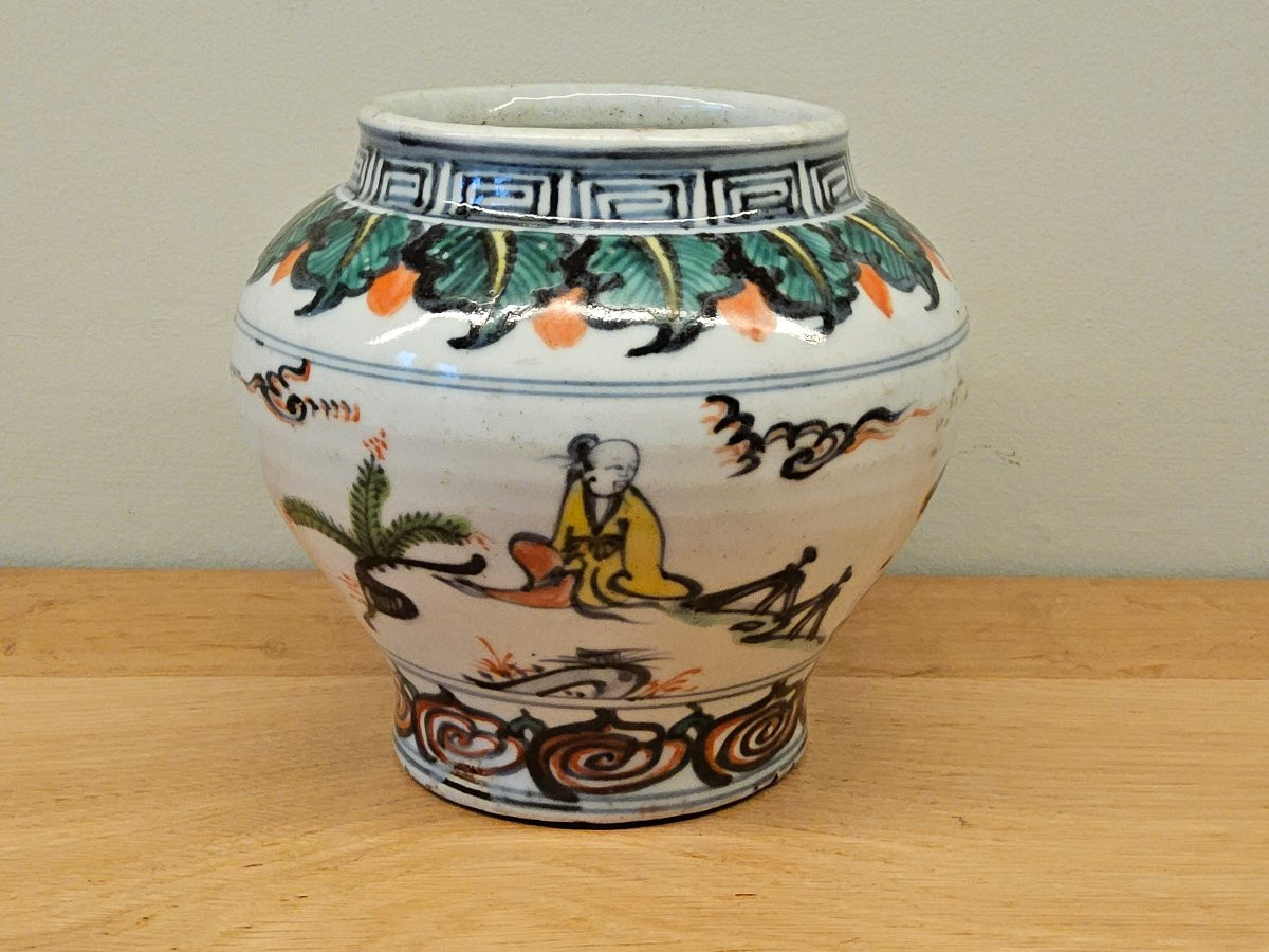 Jarre chinoise doucai-photo-4