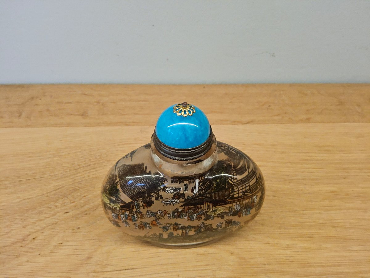 Importante tabatière chinoise en verre-photo-2
